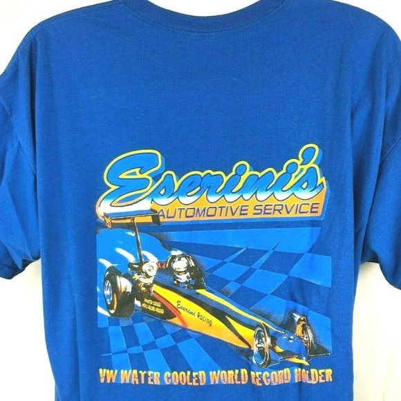 Eserinis Auto VR6 Dragster World Record Holder Mens T-Shirt 2XL VW Water Cooled - Picture 2 of 5